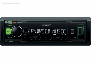 Універсальна бездискова 1DIN USB магнітола Kenwood KMM-102GY (Автомагнітоли Львів)