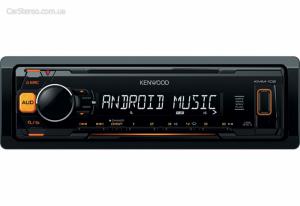 Універсальна бездискова 1DIN USB магнітола Kenwood KMM-102GY (Автомагнітоли Львів)