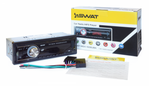 1DIN USB/SD/MP3 автомагнітола SWAT MEX1006UBA (червона підсвітка)(Автомагнітола Львів)